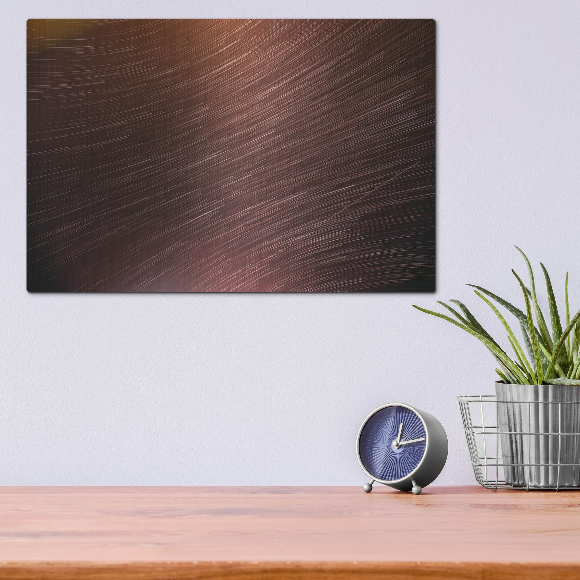 Luxe Metal Art 'Star Trails' by Luxe Portfolio, Metal Wall Art,16x12