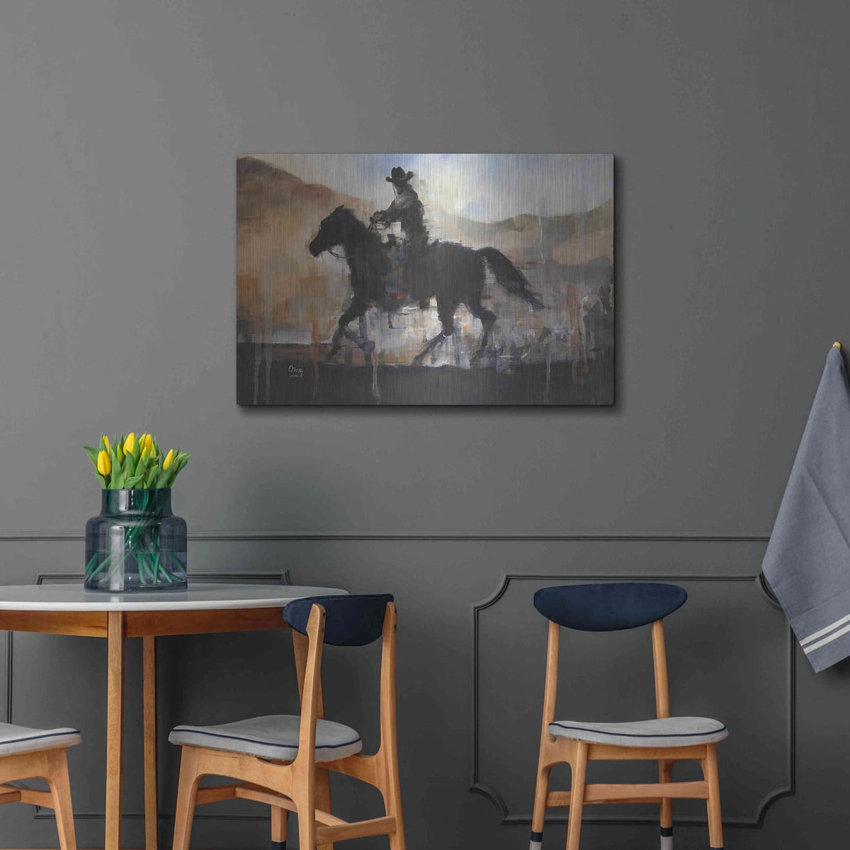 'The Chase' by Oscar Alvarez Pardo – Metal Wall Art, 36x24 room view