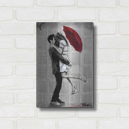 Luxe Metal Art 'Forever Romantics' by Loui Jover, Metal Wall Art,12x16