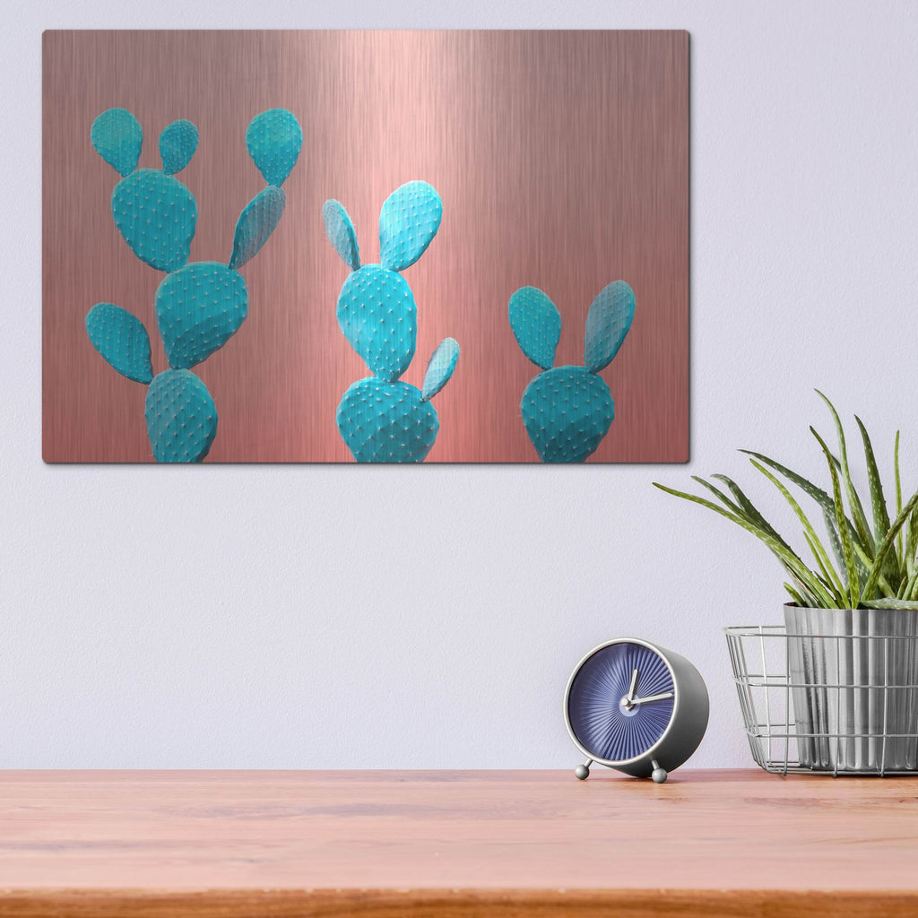 Luxe Metal Art 'Spikey Rabbits' by Luxe Portfolio, Metal Wall Art,16x12
