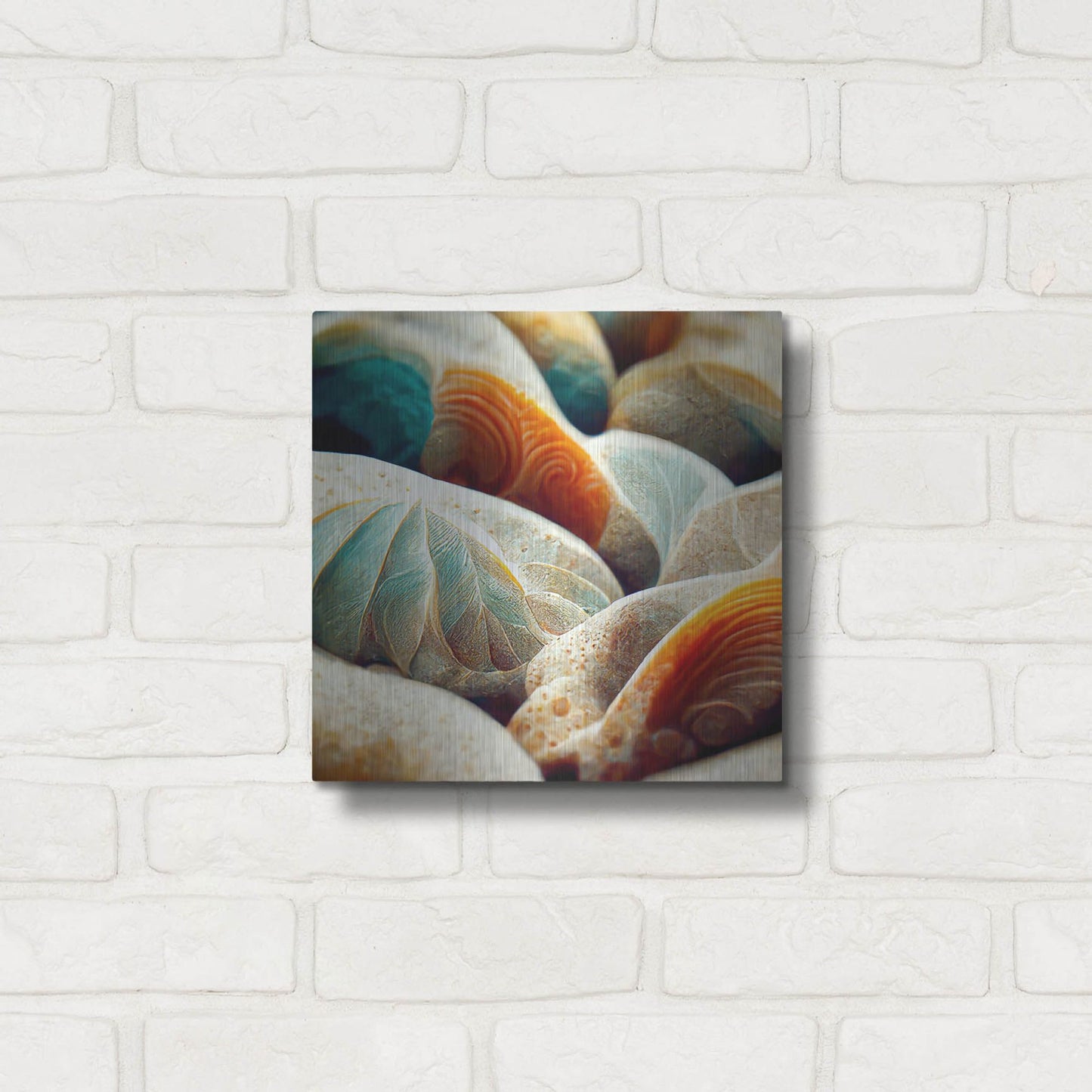 Luxe Metal Art 'Space Sea Shells' by Luxe Portfolio, Metal Wall Art,12x12