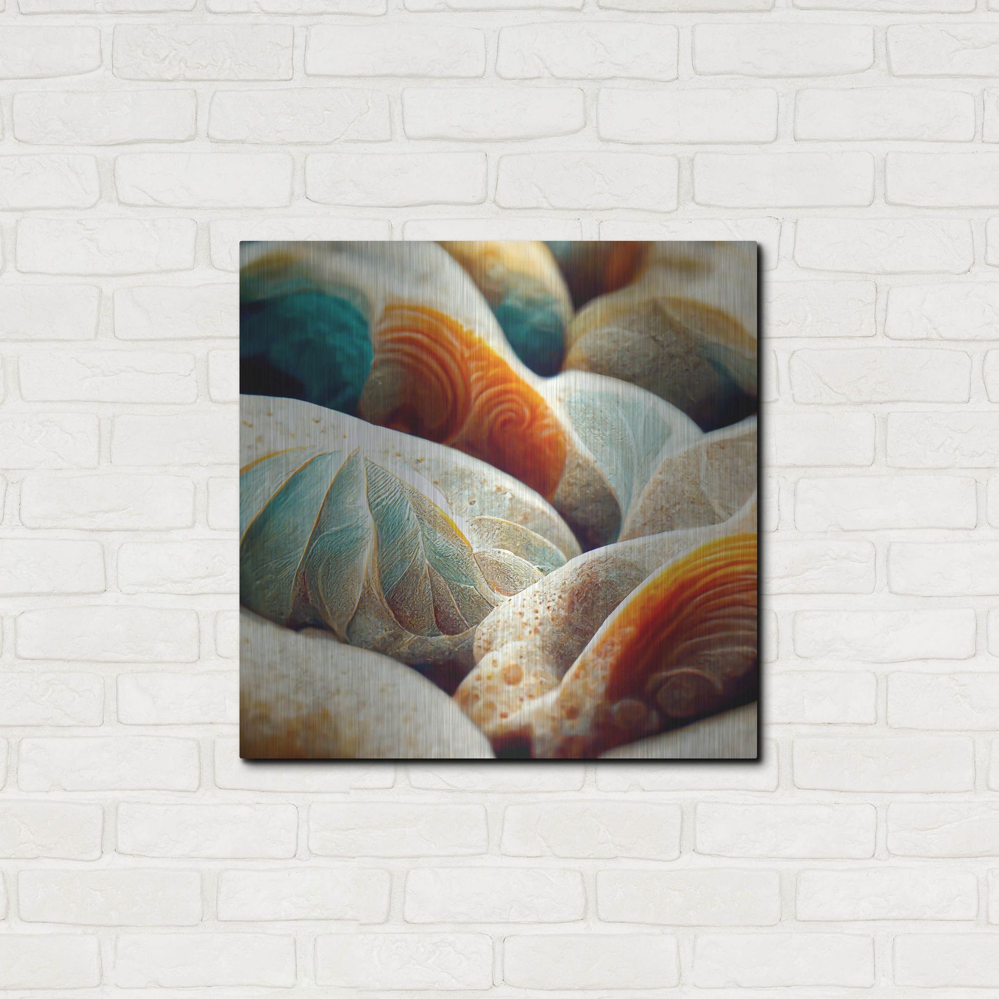 Luxe Metal Art 'Space Sea Shells' by Luxe Portfolio, Metal Wall Art,24x24