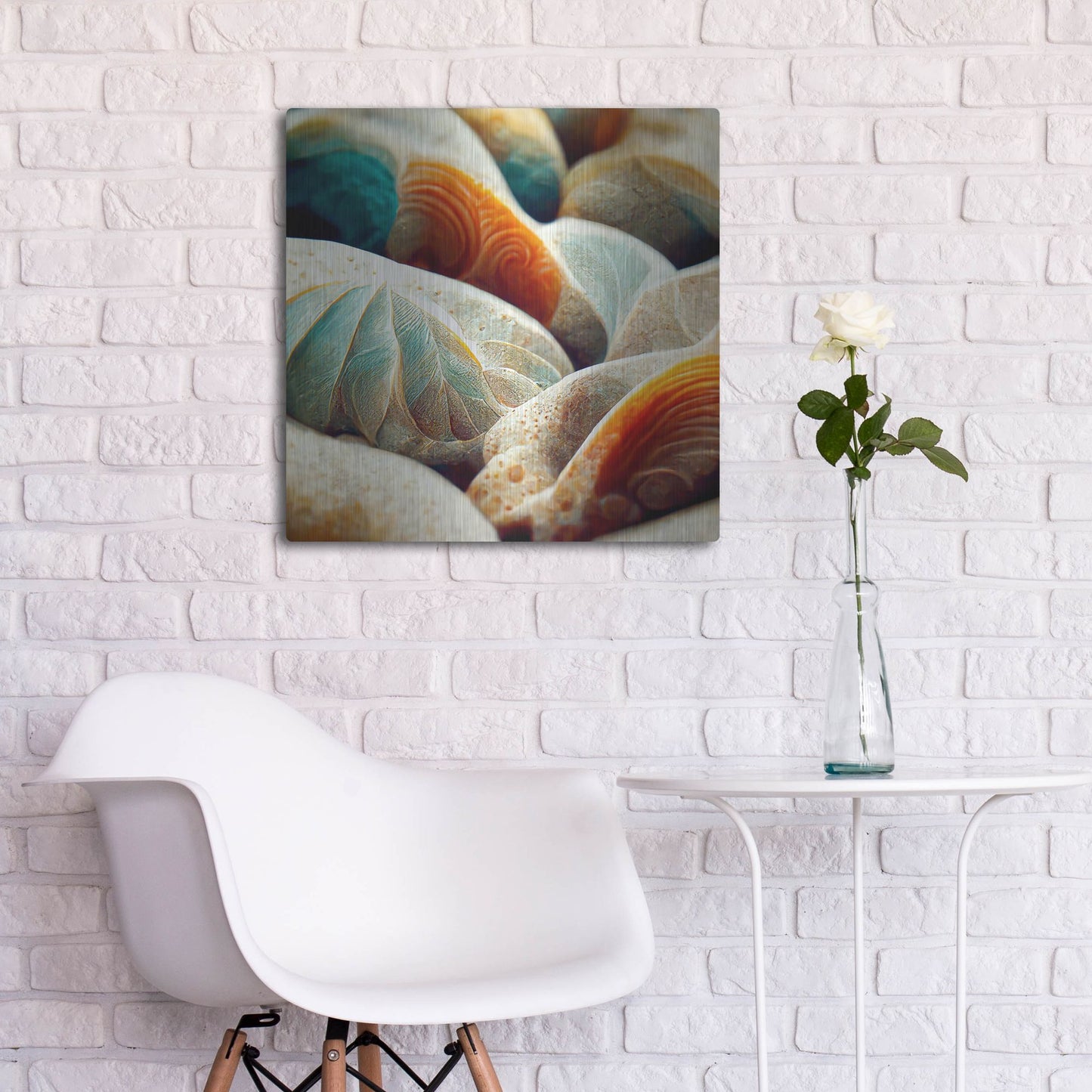 Luxe Metal Art 'Space Sea Shells' by Luxe Portfolio, Metal Wall Art,24x24