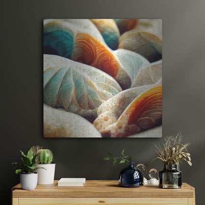 Luxe Metal Art 'Space Sea Shells' by Luxe Portfolio, Metal Wall Art,24x24