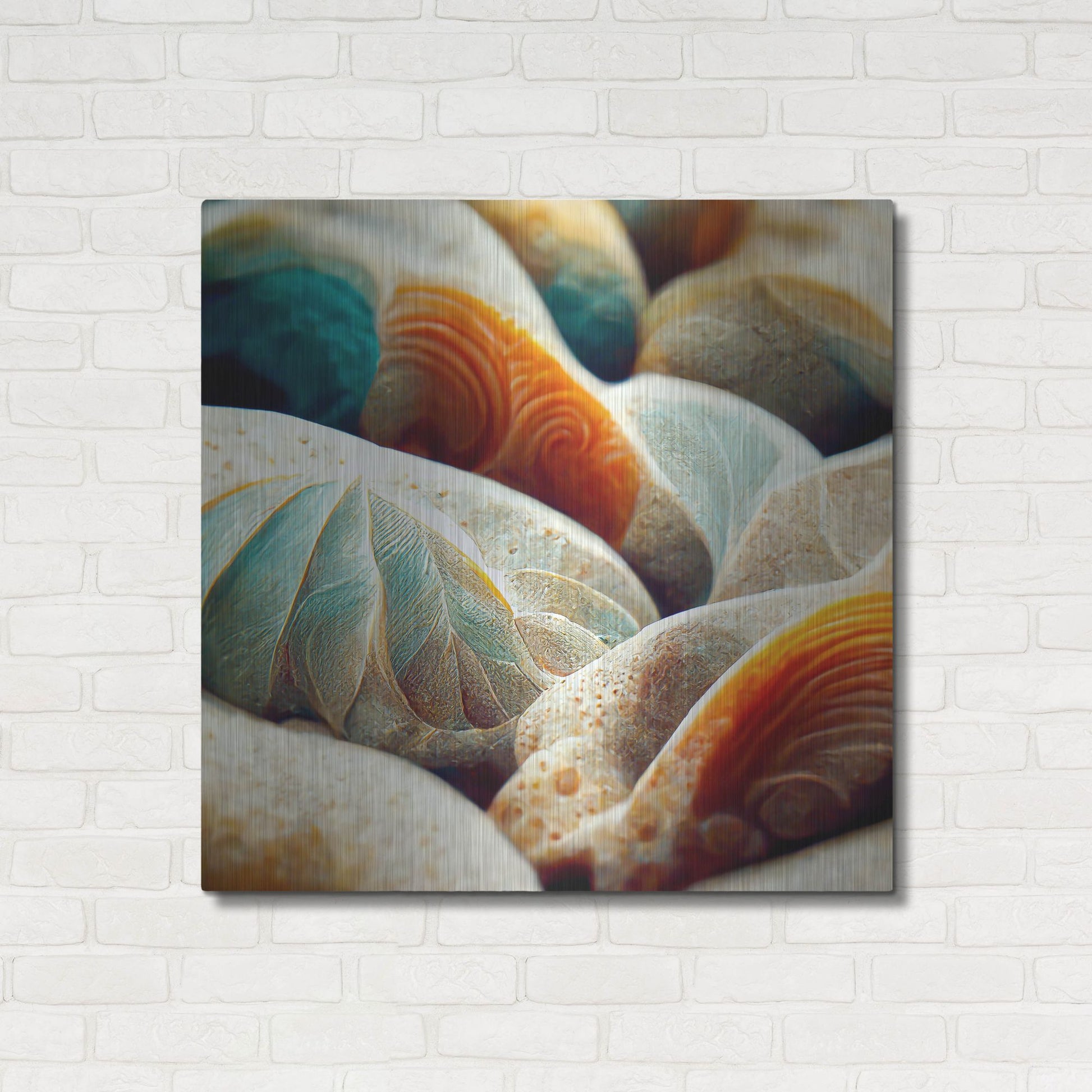 Luxe Metal Art 'Space Sea Shells' by Luxe Portfolio, Metal Wall Art,36x36