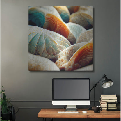 Luxe Metal Art 'Space Sea Shells' by Luxe Portfolio, Metal Wall Art,36x36