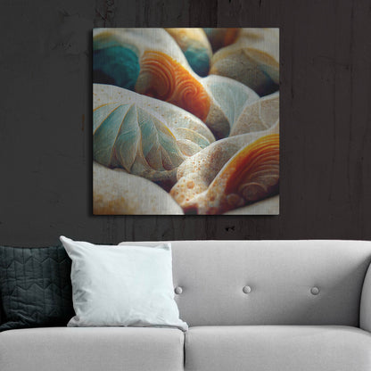 Luxe Metal Art 'Space Sea Shells' by Luxe Portfolio, Metal Wall Art,36x36