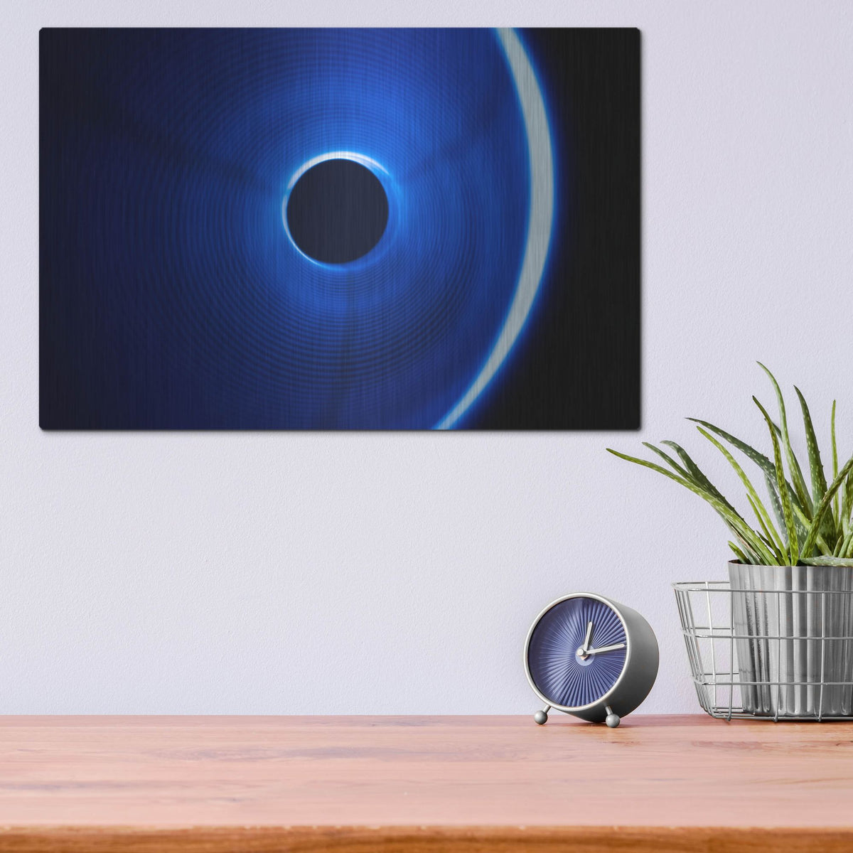 Luxe Metal Art 'Sound Waves' by Luxe Portfolio, Metal Wall Art,16x12