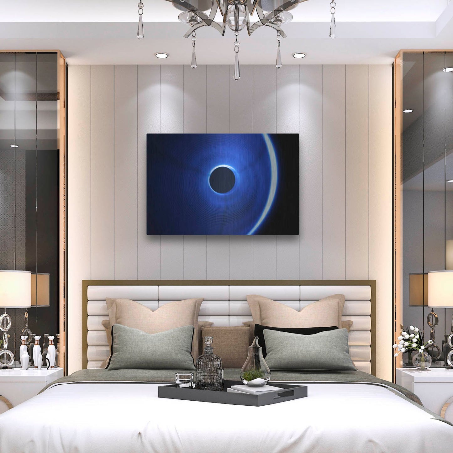 Luxe Metal Art 'Sound Waves' by Luxe Portfolio, Metal Wall Art,36x24