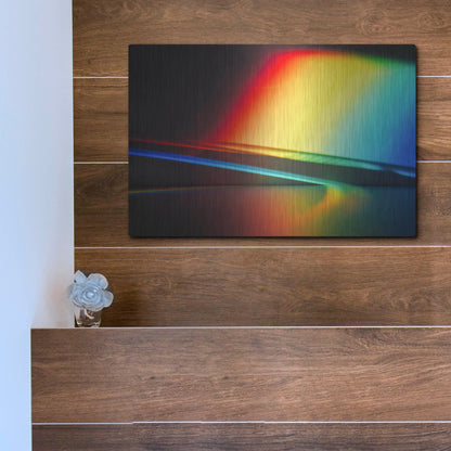 Luxe Metal Art 'Sculptural Prism' by Luxe Portfolio, Metal Wall Art,16x12