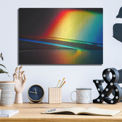 Luxe Metal Art 'Sculptural Prism' by Luxe Portfolio, Metal Wall Art,16x12