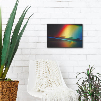 Luxe Metal Art 'Sculptural Prism' by Luxe Portfolio, Metal Wall Art,16x12