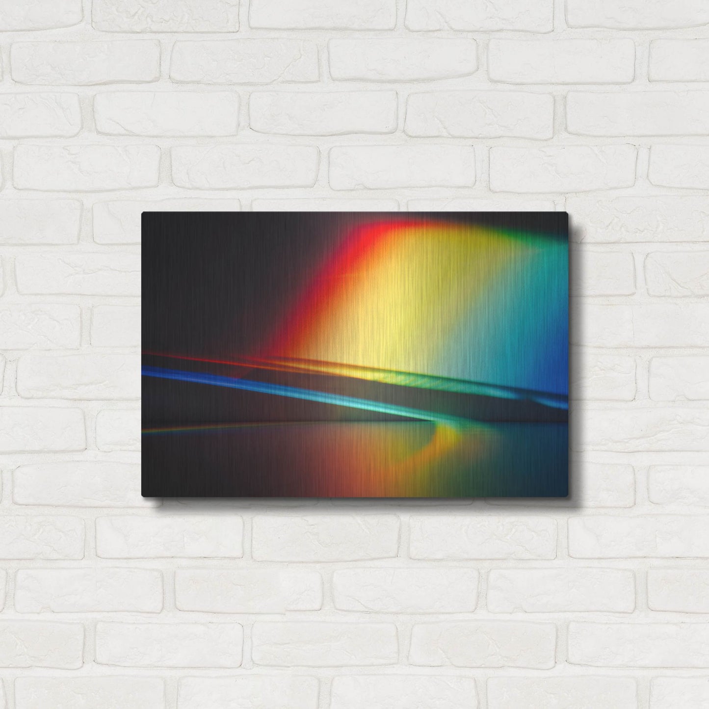 Luxe Metal Art 'Sculptural Prism' by Luxe Portfolio, Metal Wall Art,24x16