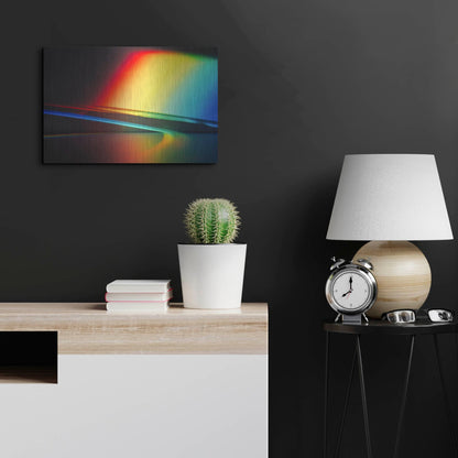 Luxe Metal Art 'Sculptural Prism' by Luxe Portfolio, Metal Wall Art,24x16