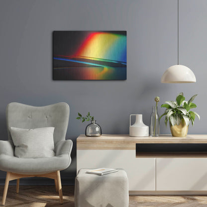 Luxe Metal Art 'Sculptural Prism' by Luxe Portfolio, Metal Wall Art,24x16