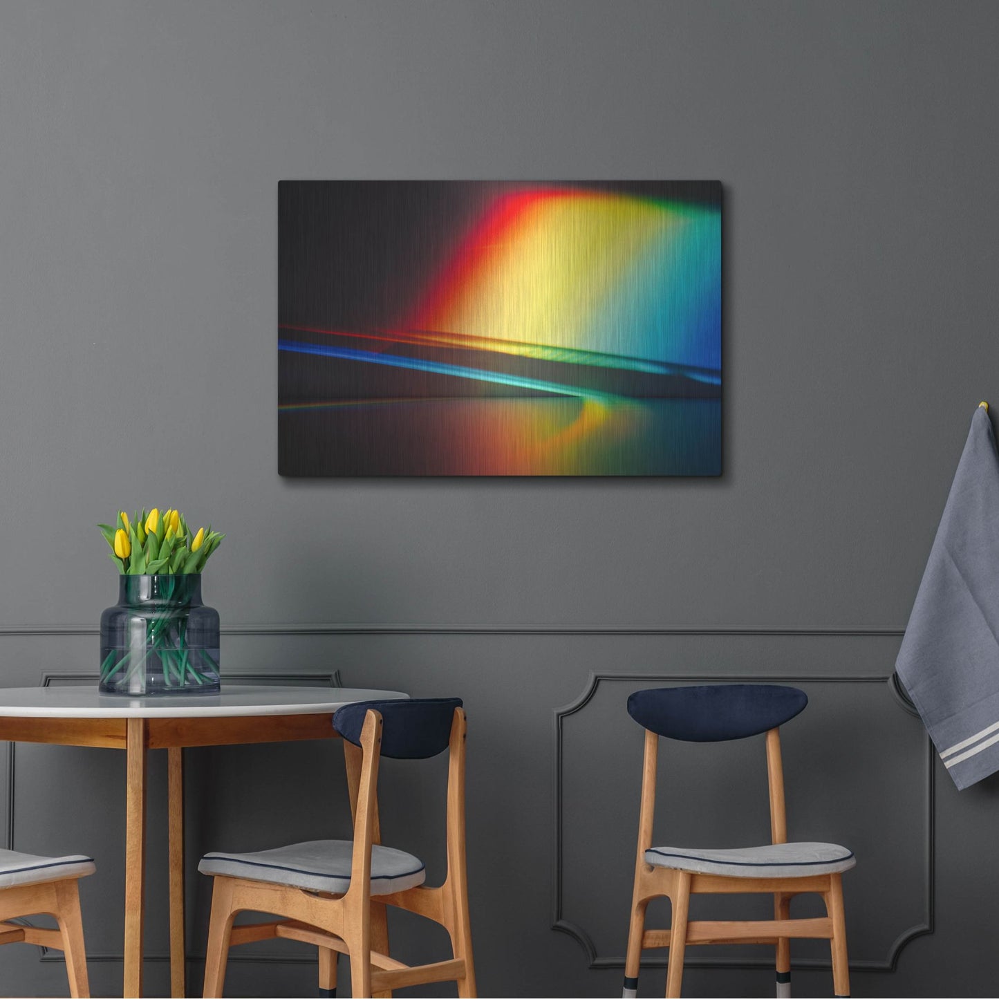 Luxe Metal Art 'Sculptural Prism' by Luxe Portfolio, Metal Wall Art,36x24