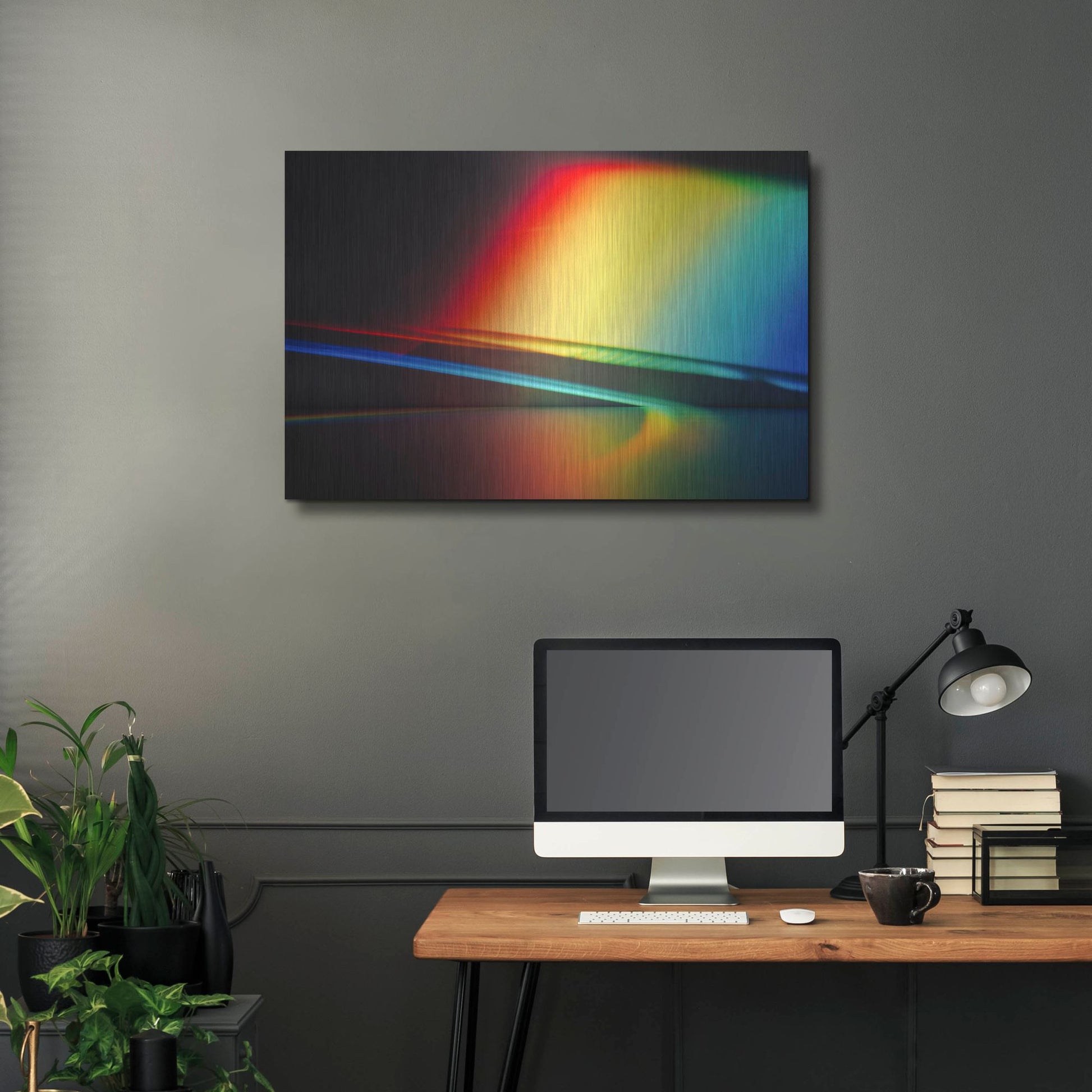 Luxe Metal Art 'Sculptural Prism' by Luxe Portfolio, Metal Wall Art,36x24