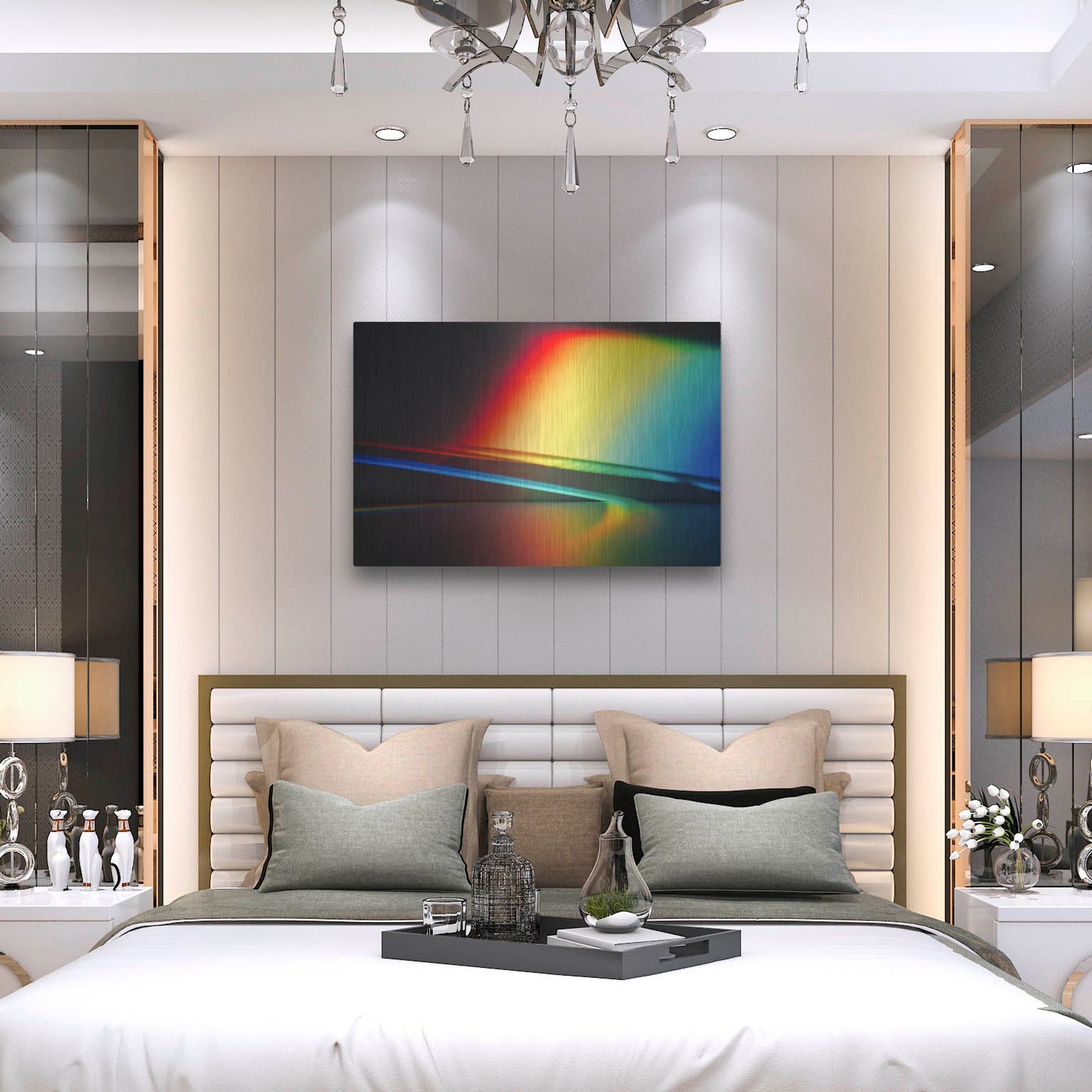 Luxe Metal Art 'Sculptural Prism' by Luxe Portfolio, Metal Wall Art,36x24