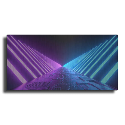 Luxe Metal Art 'Sci Fi Road' by Luxe Portfolio, Metal Wall Art,24x12