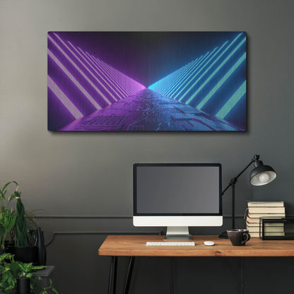 Luxe Metal Art 'Sci Fi Road' by Luxe Portfolio, Metal Wall Art,48x24