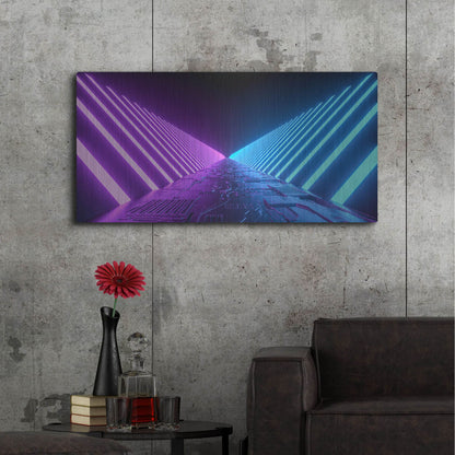 Luxe Metal Art 'Sci Fi Road' by Luxe Portfolio, Metal Wall Art,48x24