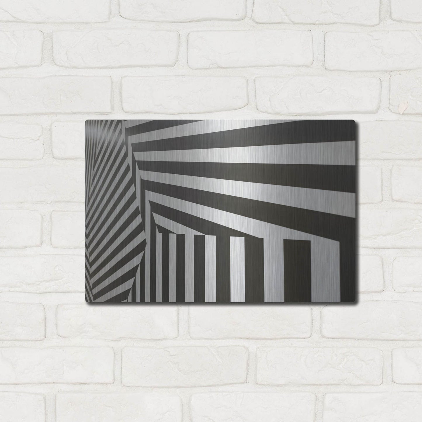 Luxe Metal Art 'Runover Zebra' by Luxe Portfolio, Metal Wall Art,16x12