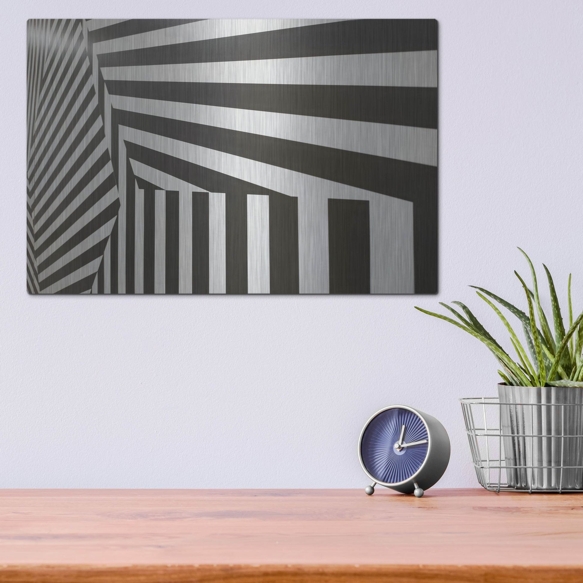 Luxe Metal Art 'Runover Zebra' by Luxe Portfolio, Metal Wall Art,16x12