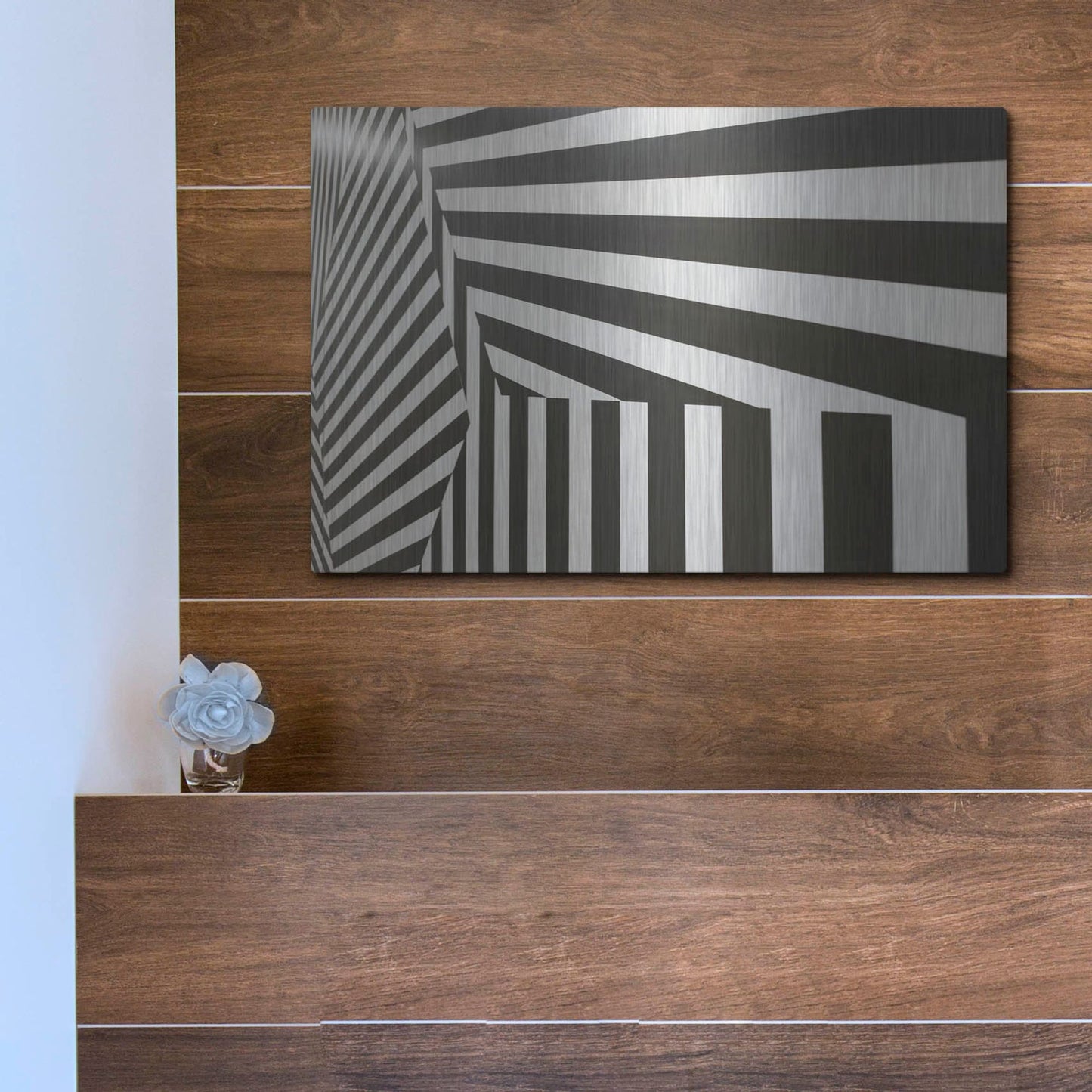 Luxe Metal Art 'Runover Zebra' by Luxe Portfolio, Metal Wall Art,16x12