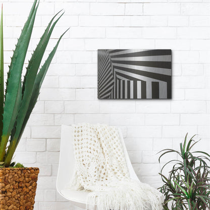 Luxe Metal Art 'Runover Zebra' by Luxe Portfolio, Metal Wall Art,16x12