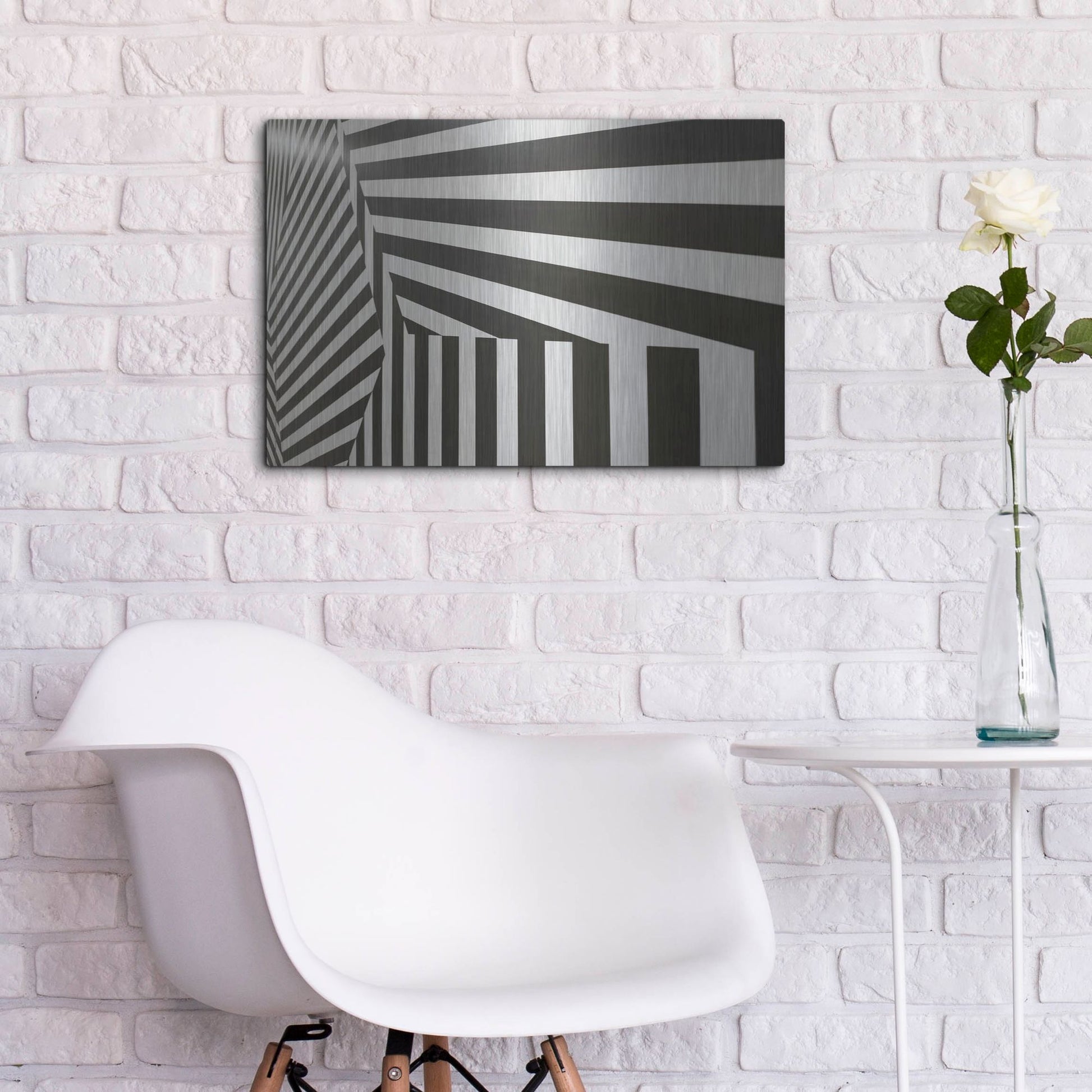 Luxe Metal Art 'Runover Zebra' by Luxe Portfolio, Metal Wall Art,24x16