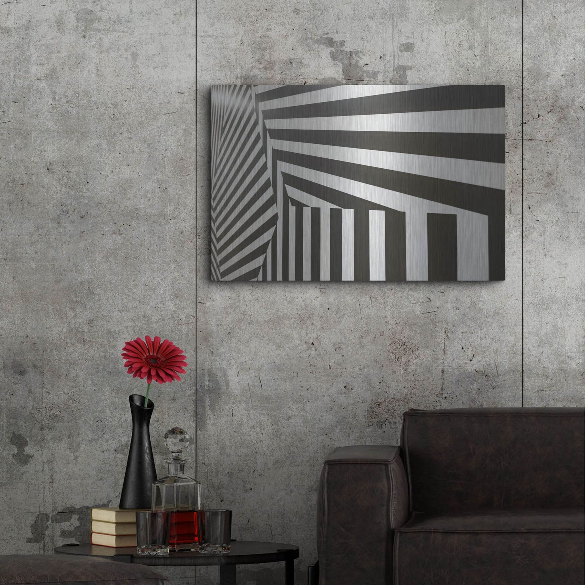 Luxe Metal Art 'Runover Zebra' by Luxe Portfolio, Metal Wall Art,36x24