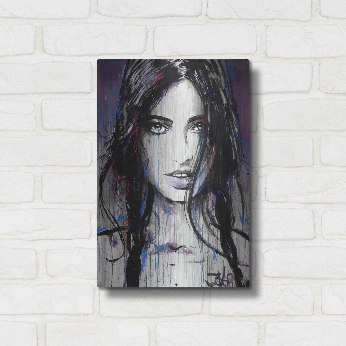 Luxe Metal Art 'Formica' by Loui Jover, Metal Wall Art,12x16