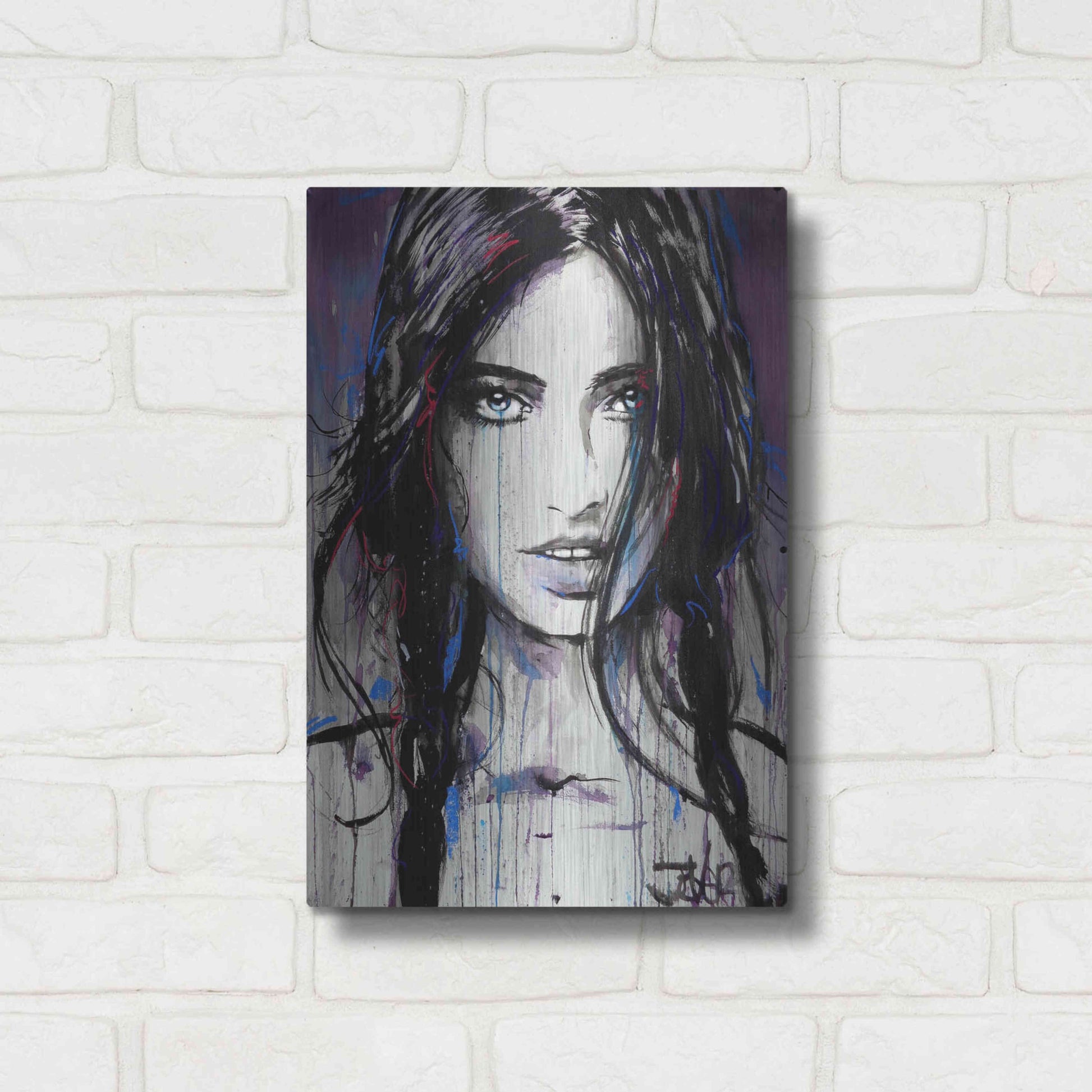 Luxe Metal Art 'Formica' by Loui Jover, Metal Wall Art,12x16