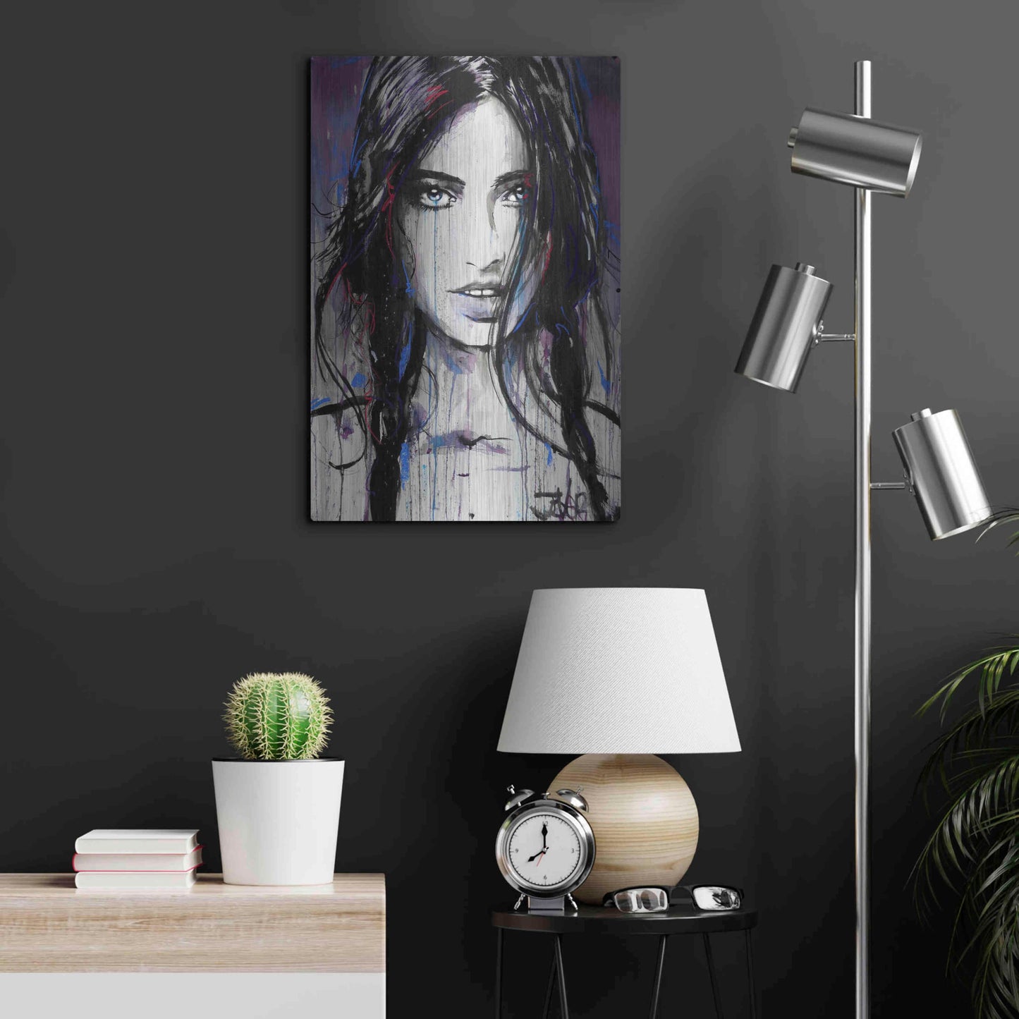 Luxe Metal Art 'Formica' by Loui Jover, Metal Wall Art,16x24