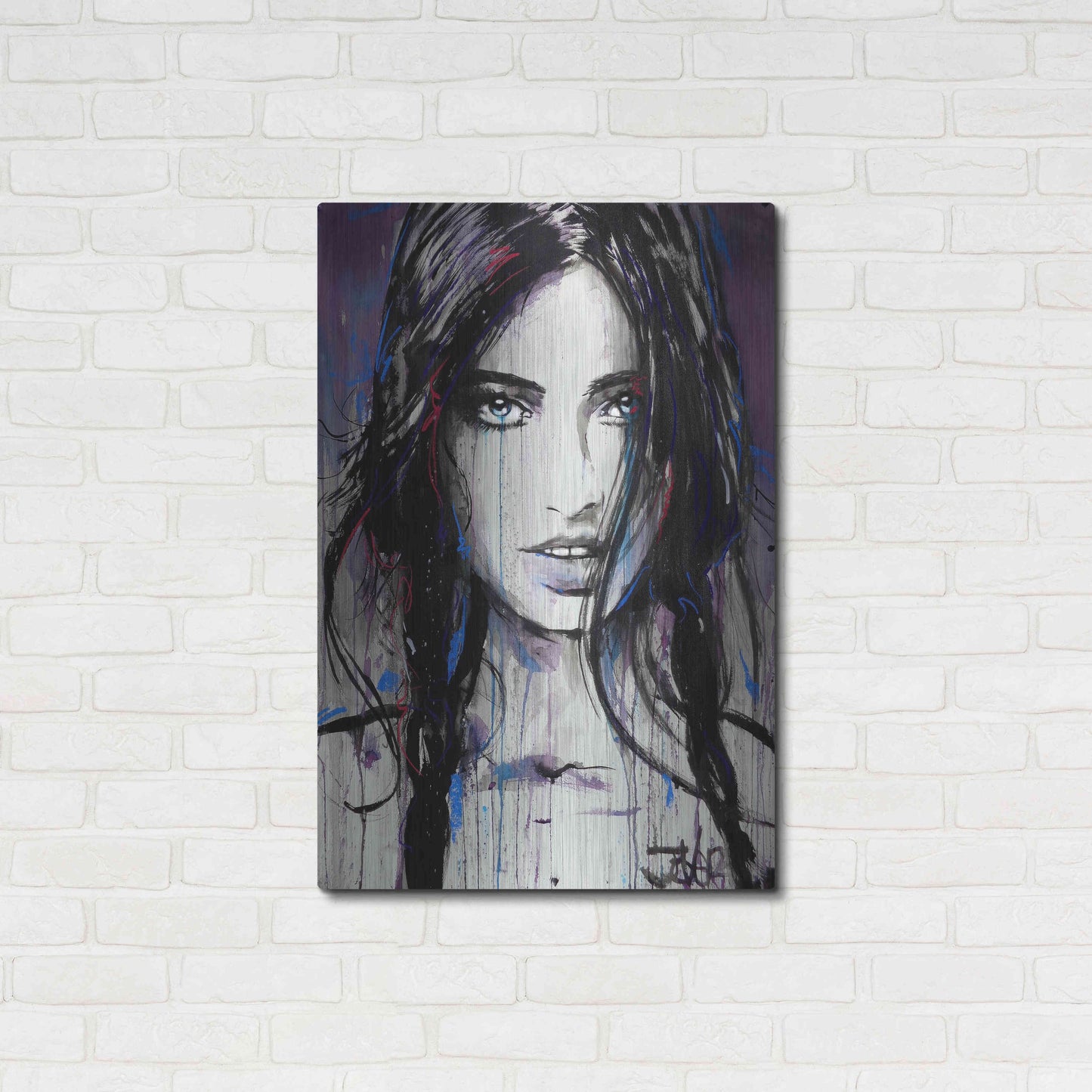 Luxe Metal Art 'Formica' by Loui Jover, Metal Wall Art,24x36