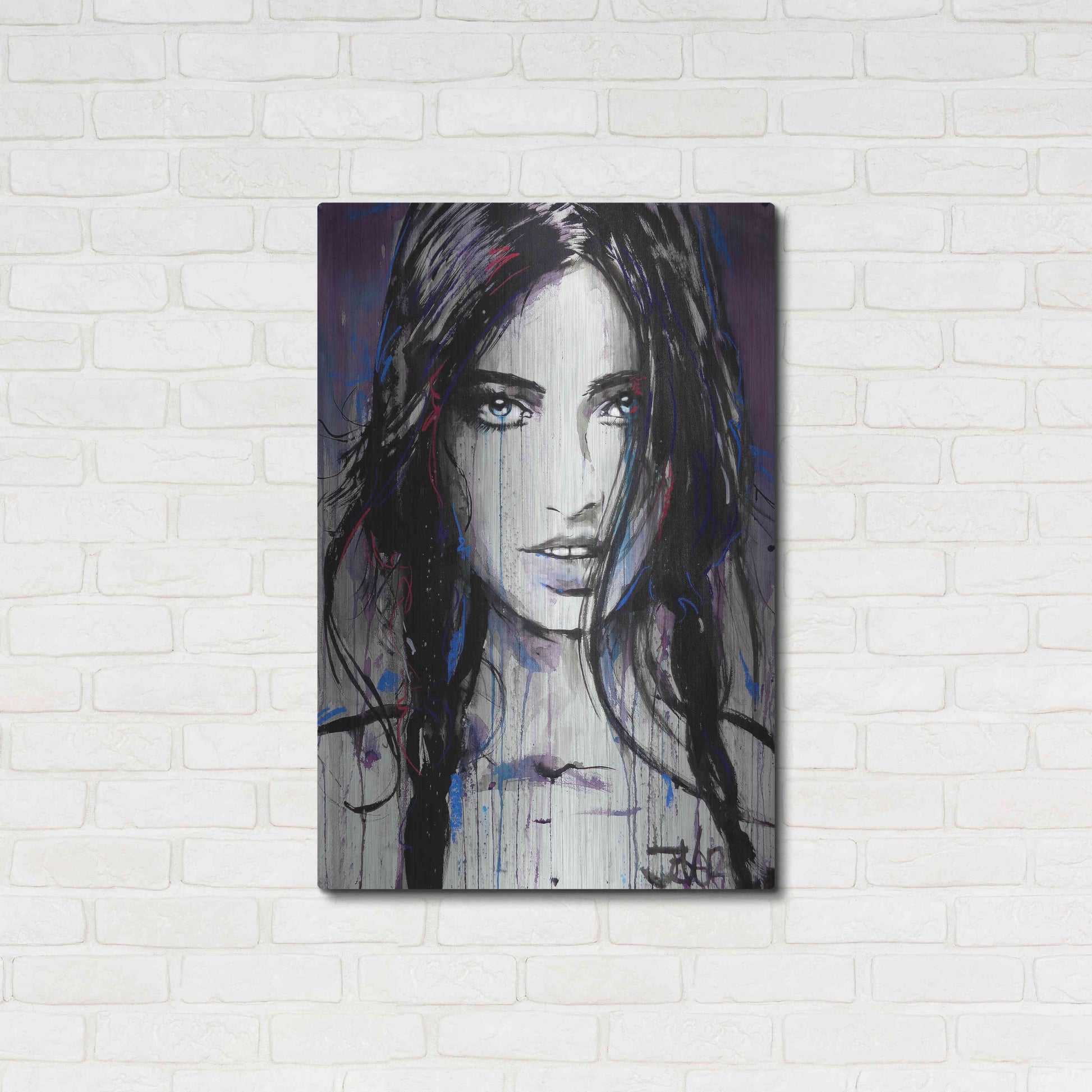 Luxe Metal Art 'Formica' by Loui Jover, Metal Wall Art,24x36