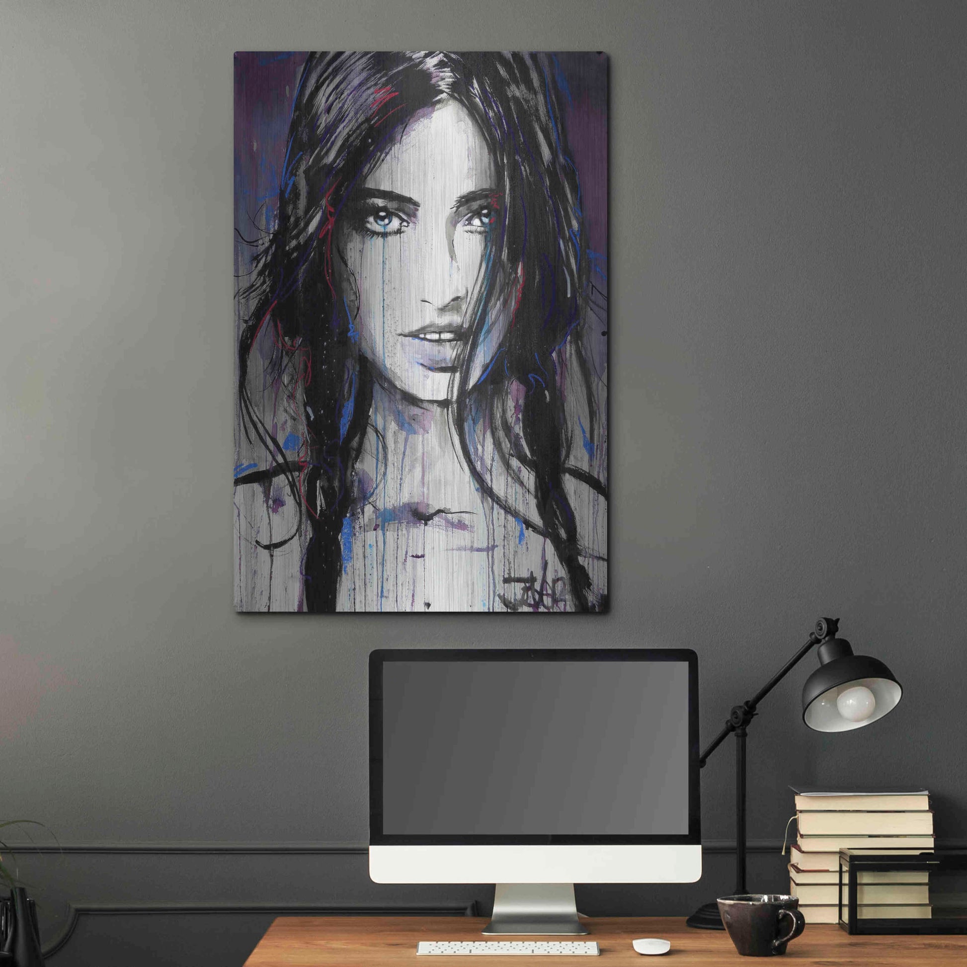 Luxe Metal Art 'Formica' by Loui Jover, Metal Wall Art,24x36