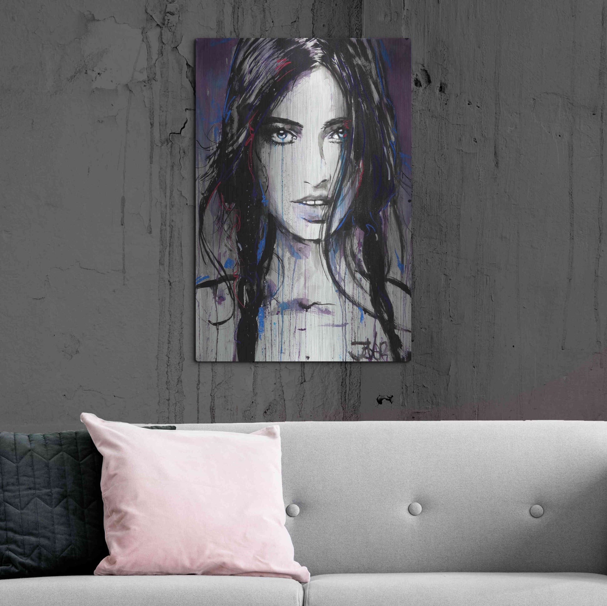 Luxe Metal Art 'Formica' by Loui Jover, Metal Wall Art,24x36