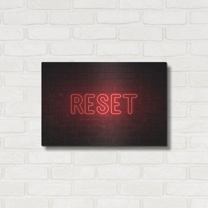 Luxe Metal Art 'Reset' by Luxe Portfolio, Metal Wall Art,24x16