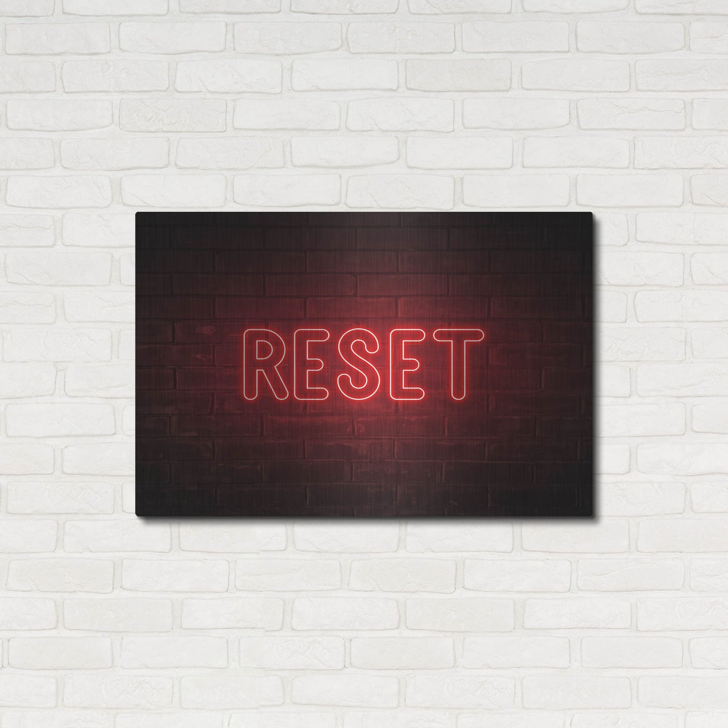 Luxe Metal Art 'Reset' by Luxe Portfolio, Metal Wall Art,36x24