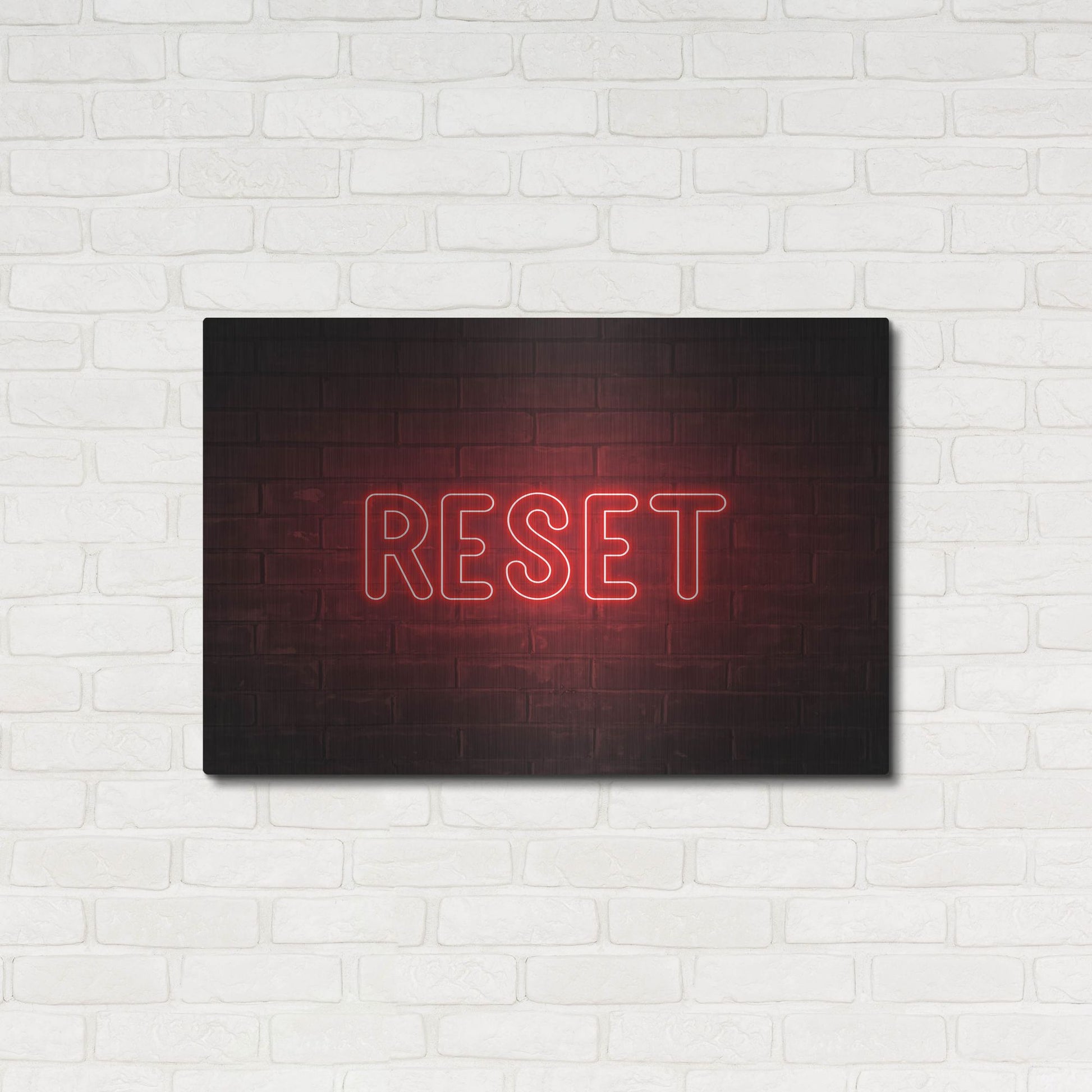 Luxe Metal Art 'Reset' by Luxe Portfolio, Metal Wall Art,36x24