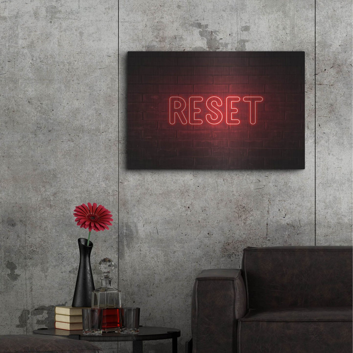 Luxe Metal Art 'Reset' by Luxe Portfolio, Metal Wall Art,36x24