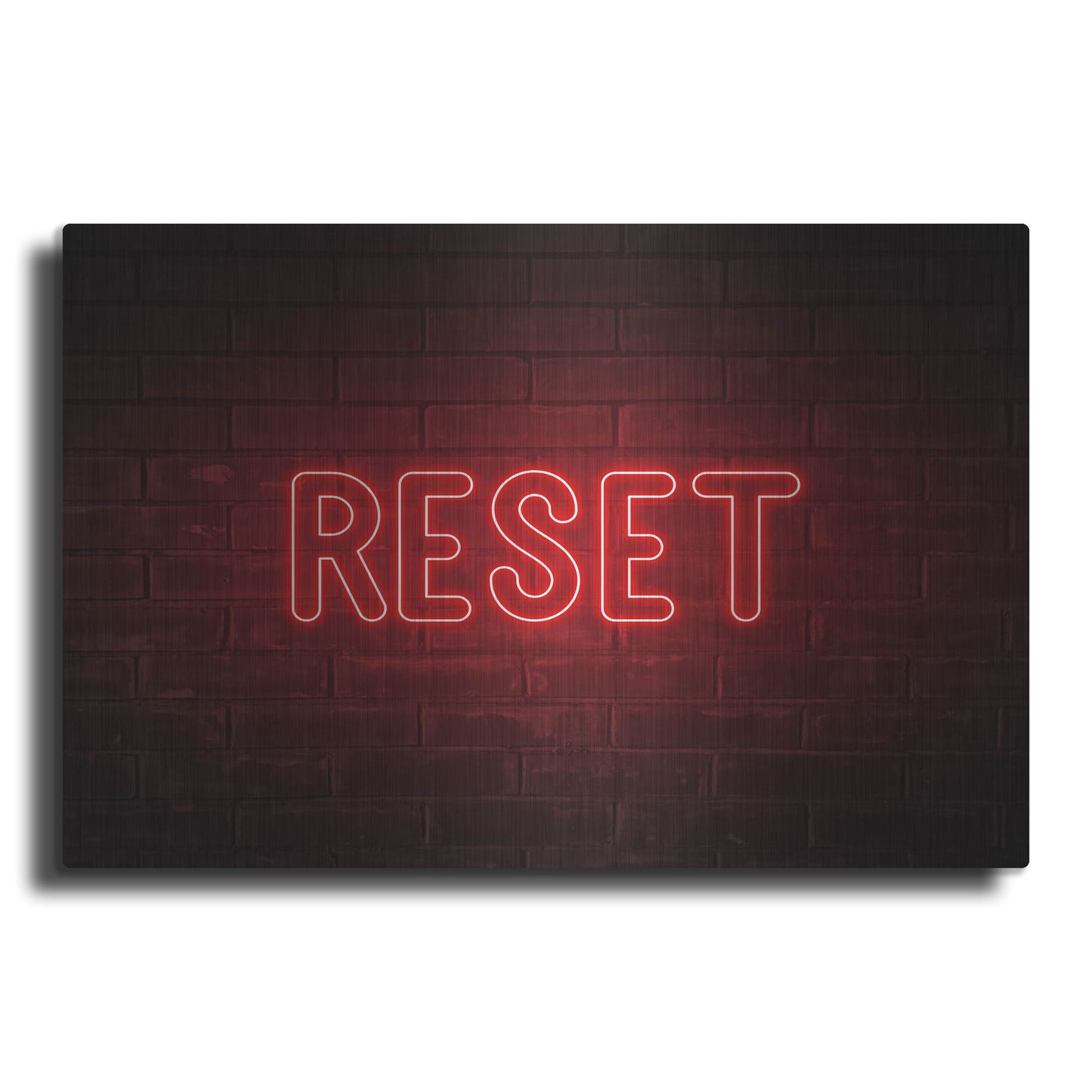 Luxe Metal Art 'Reset' by Luxe Portfolio, Metal Wall Art