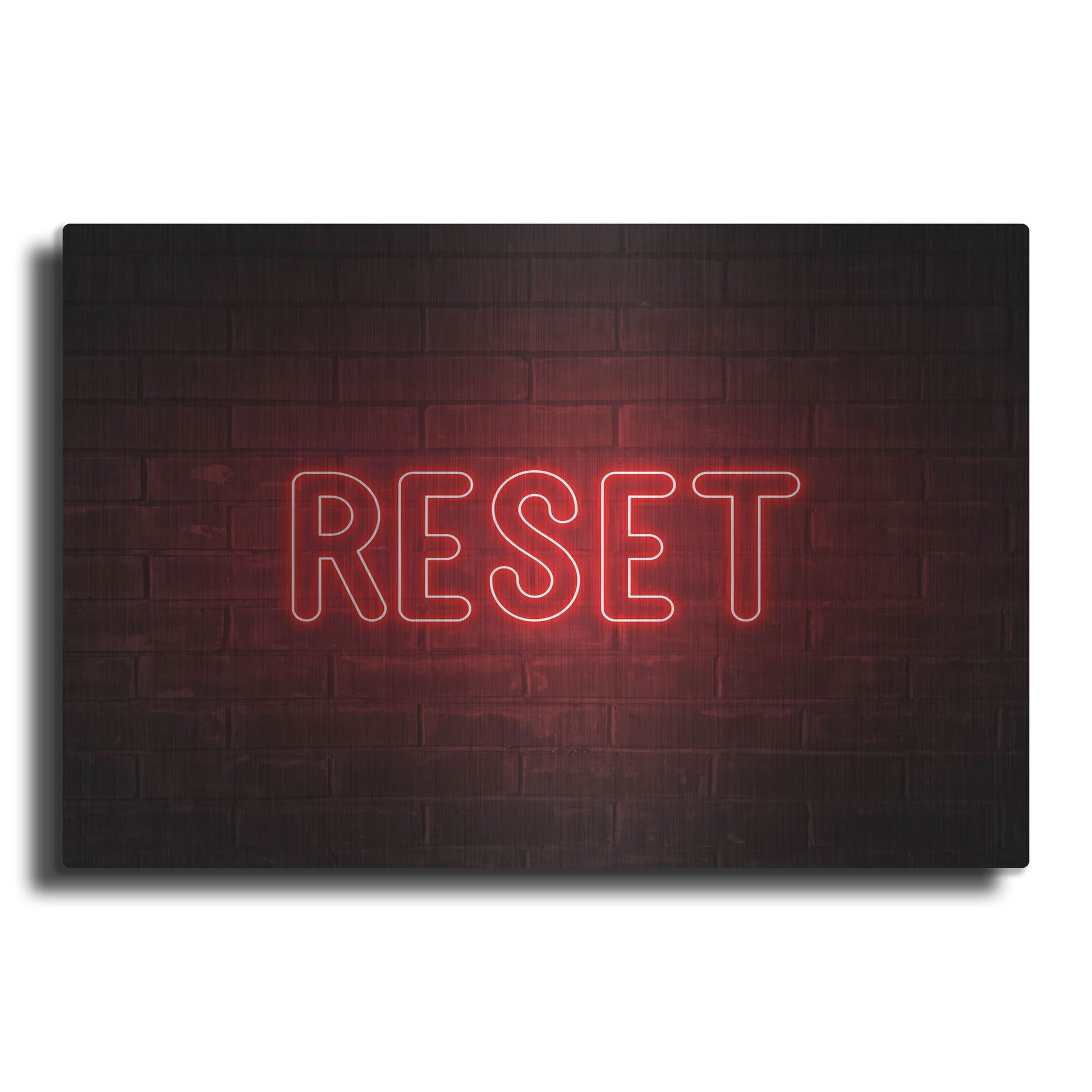 Luxe Metal Art 'Reset' by Luxe Portfolio, Metal Wall Art
