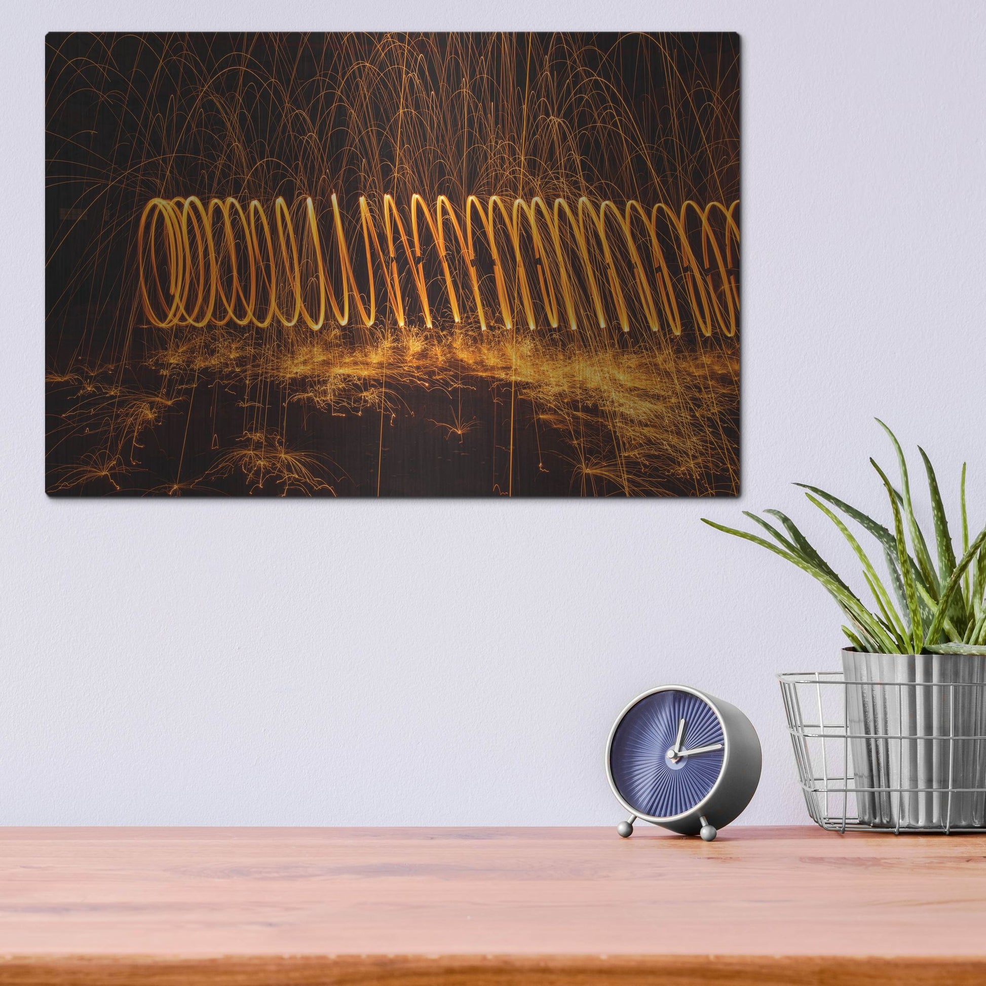 Luxe Metal Art 'Raving In Nevada' by Luxe Portfolio, Metal Wall Art,16x12