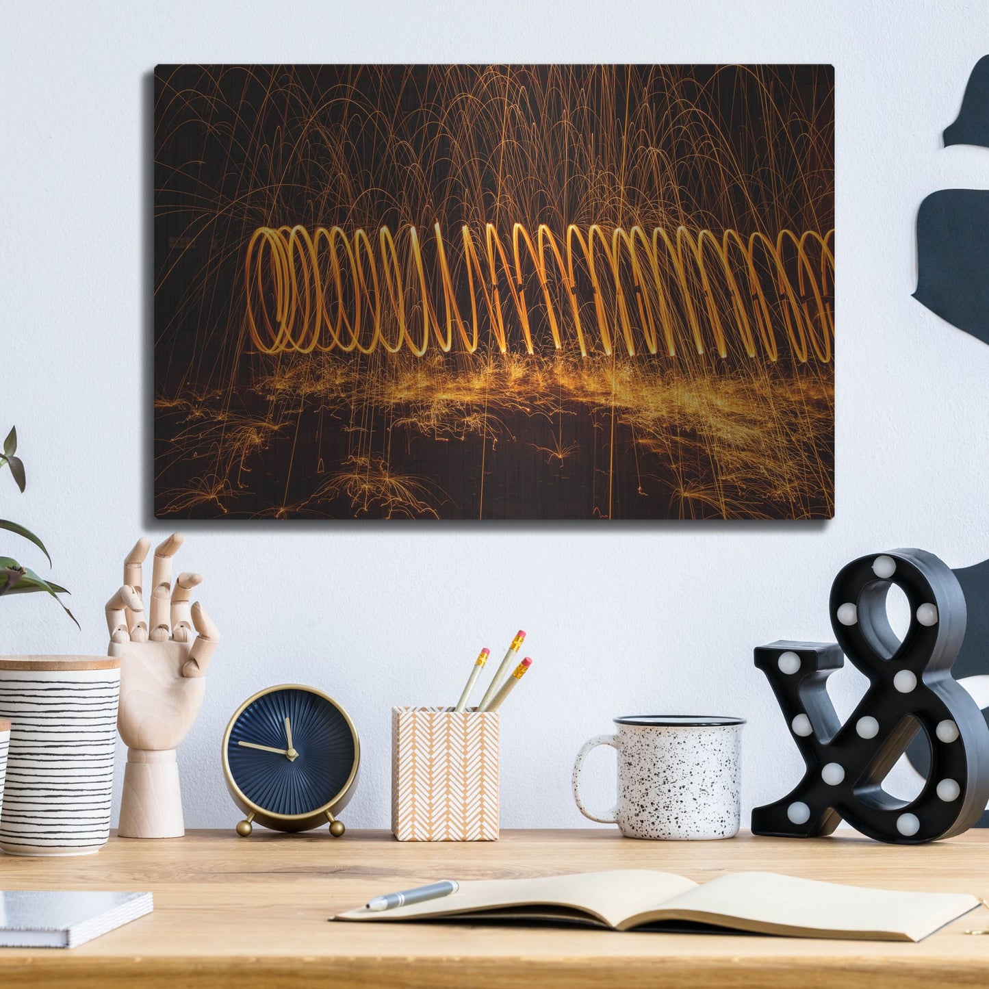 Luxe Metal Art 'Raving In Nevada' by Luxe Portfolio, Metal Wall Art,16x12
