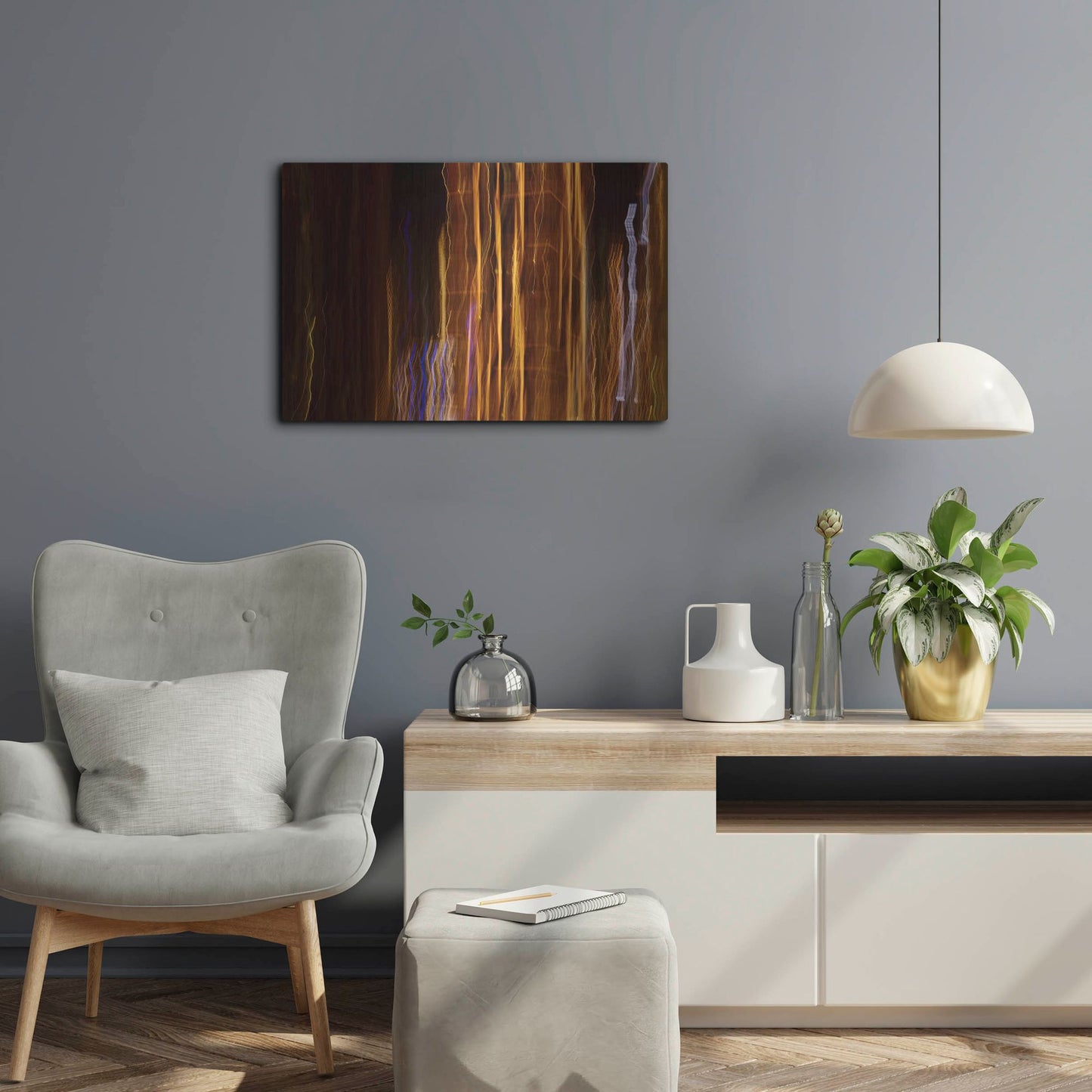 Luxe Metal Art 'Raving In London' by Luxe Portfolio, Metal Wall Art,24x16