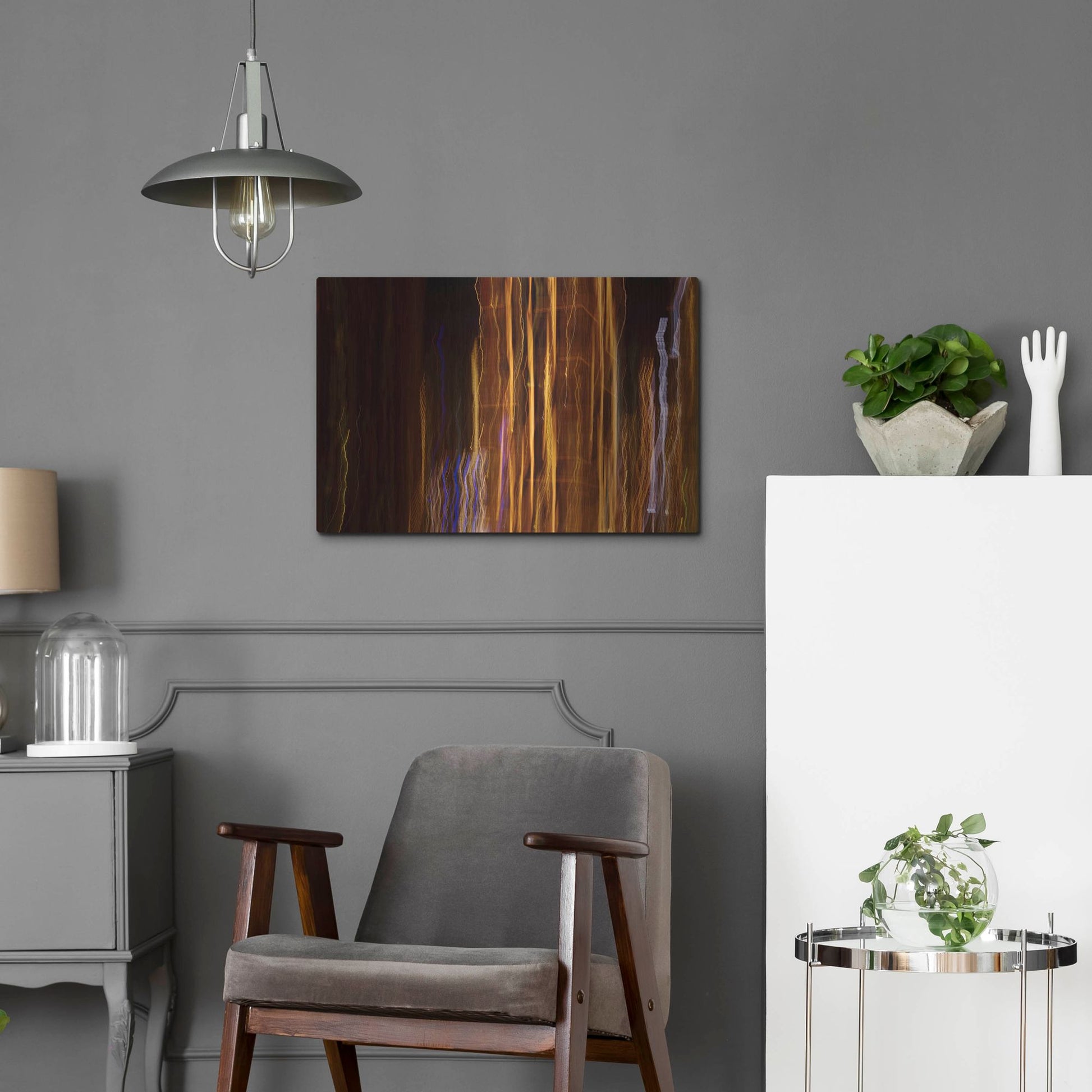 Luxe Metal Art 'Raving In London' by Luxe Portfolio, Metal Wall Art,24x16