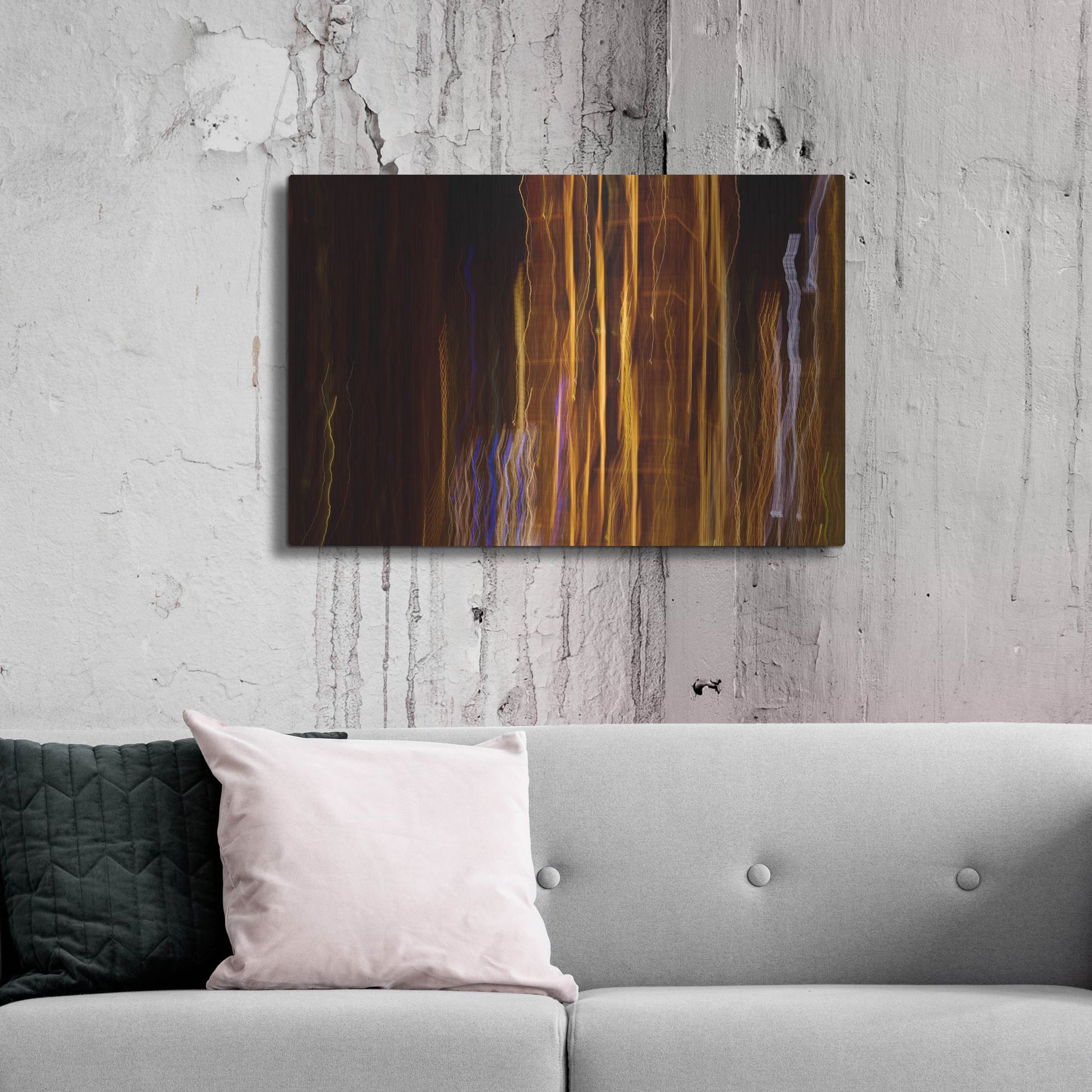 Luxe Metal Art 'Raving In London' by Luxe Portfolio, Metal Wall Art,36x24