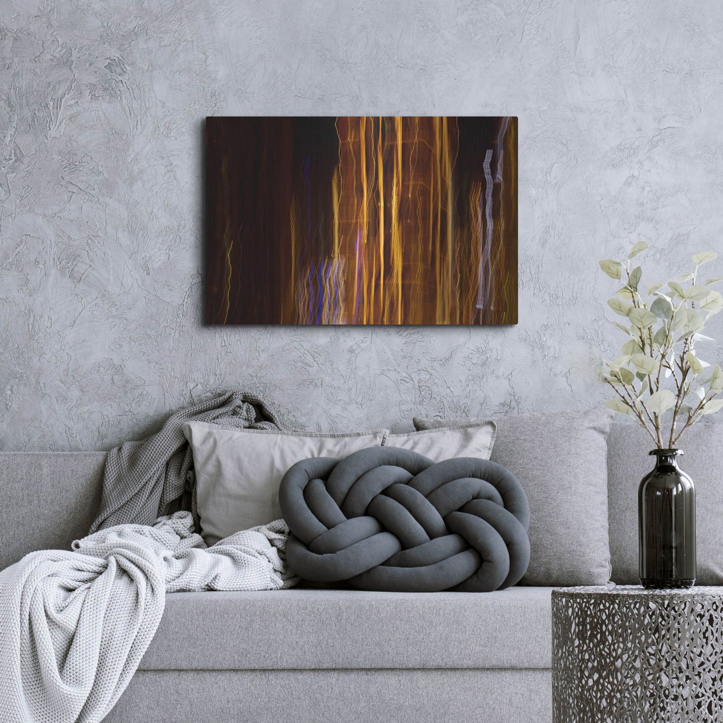Luxe Metal Art 'Raving In London' by Luxe Portfolio, Metal Wall Art,36x24